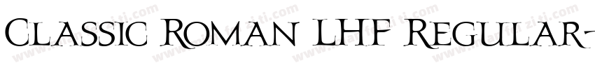 Classic Roman LHF Regular字体转换